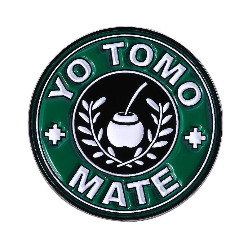 Pin Esmalte Capibara Tomando Mate | Broche "Yo Tomo Mate" – 3 Diseños
