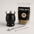 Mate de Acero Inoxidable Set Completo -Yerba Mate incluido.