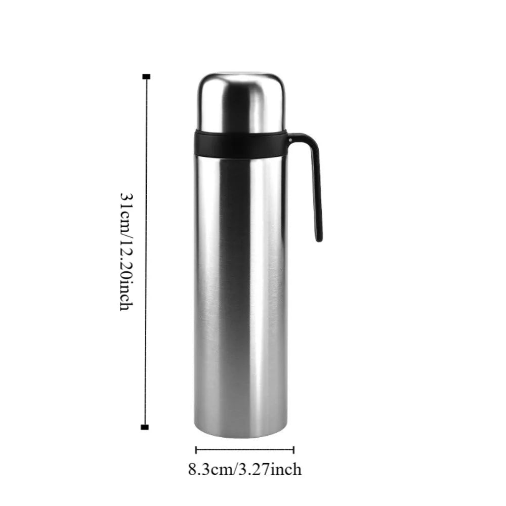 Termo para Yerba Mate 1L | Doble Pared Acero Inoxidable con Diseño para Bombilla – Vacío
