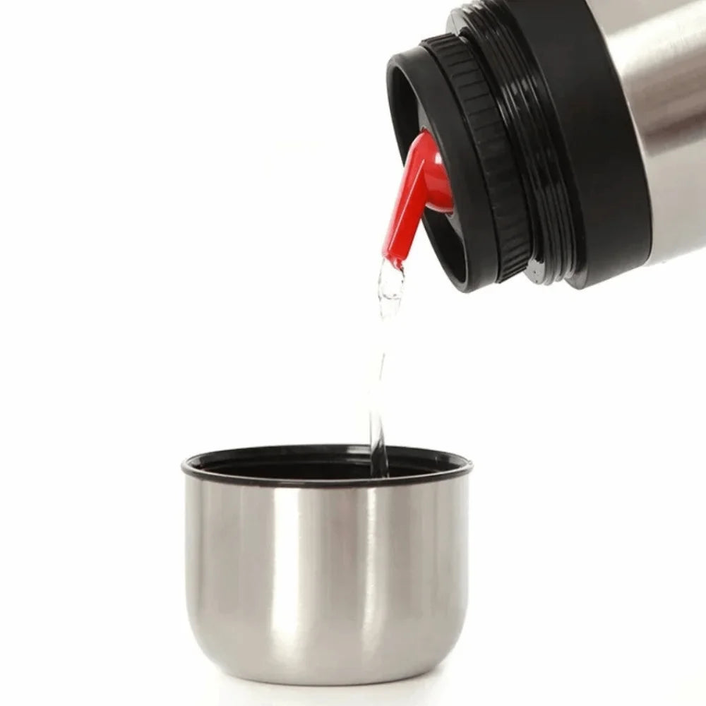 Termo para Yerba Mate 1L | Doble Pared Acero Inoxidable con Diseño para Bombilla – Vacío