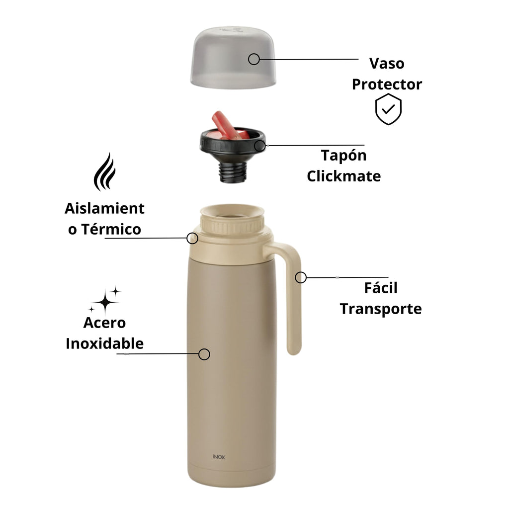 Termolar Termo Acero Inoxidable 1L (Vainilla)