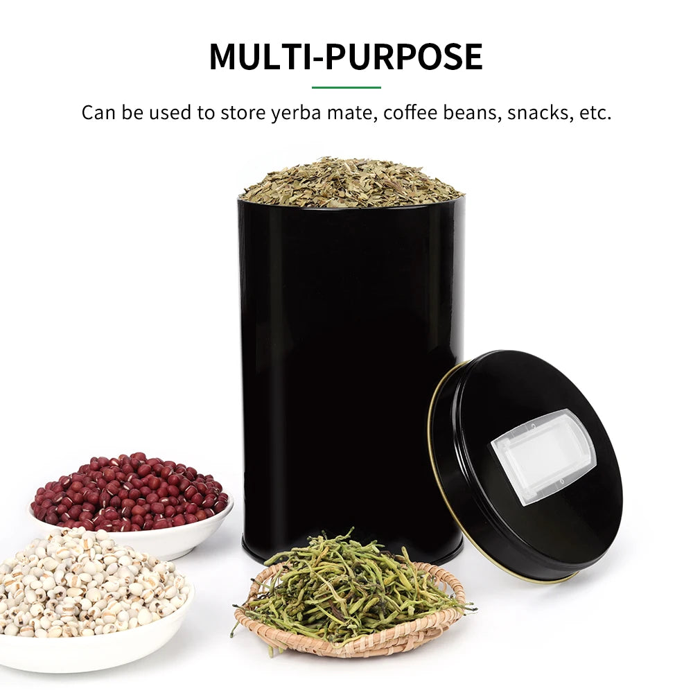 Yerbera con Tapa Vertedora | Contenedor de Yerba Mate Fácil de Llenar y Servir