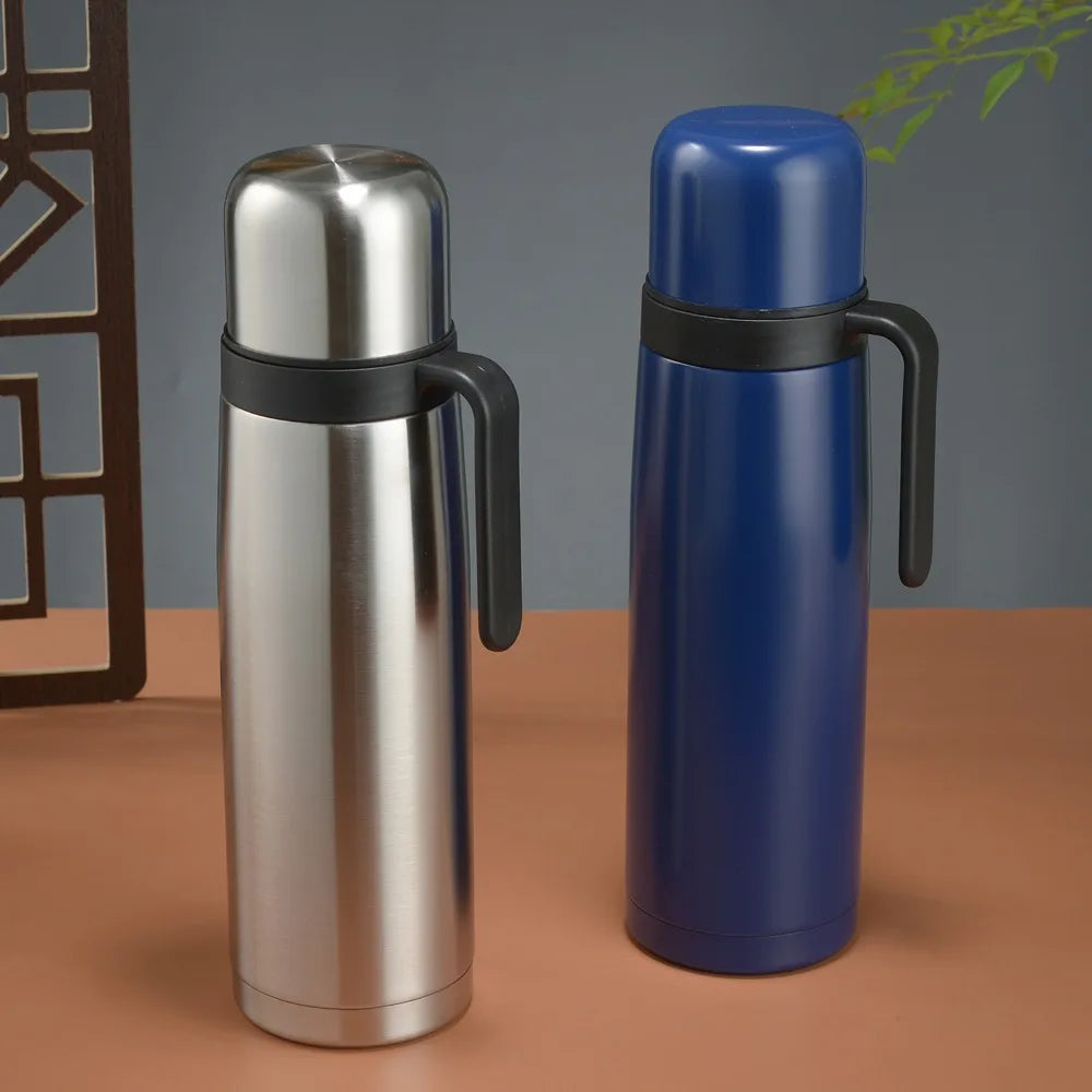 Termo para Yerba Mate 1L | Doble Pared Acero Inoxidable con Diseño para Bombilla – Vacío