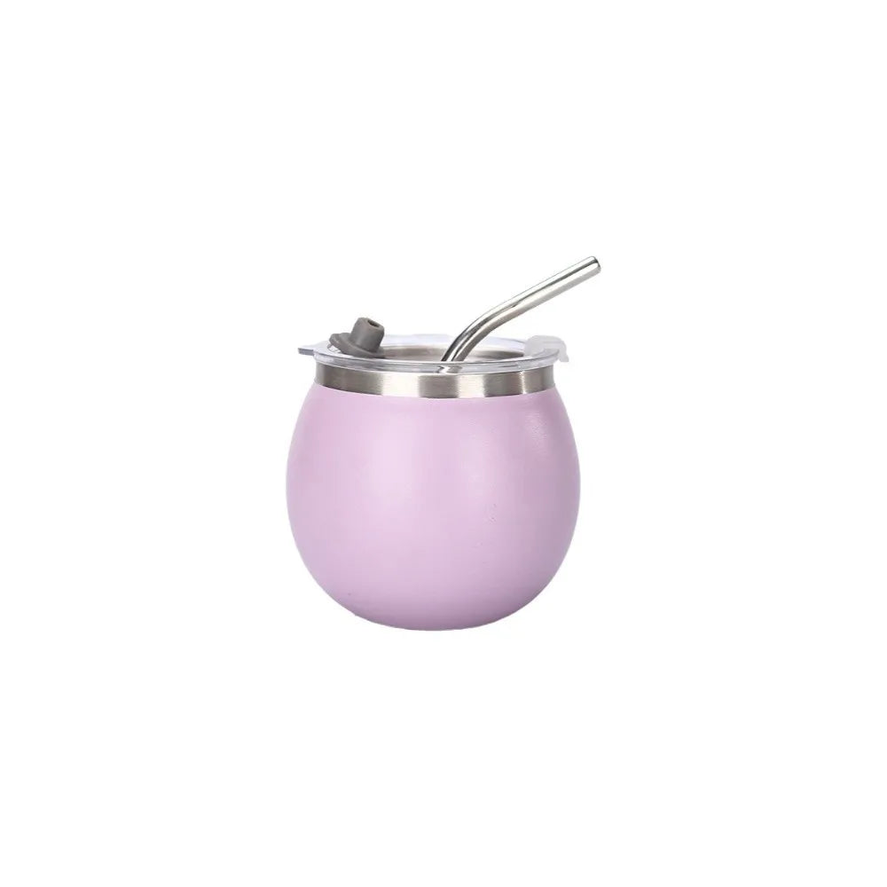 Mate Mini Doble Pared 5oz | Taza de Acero Inoxidable con Bombilla y Tapa – Portátil