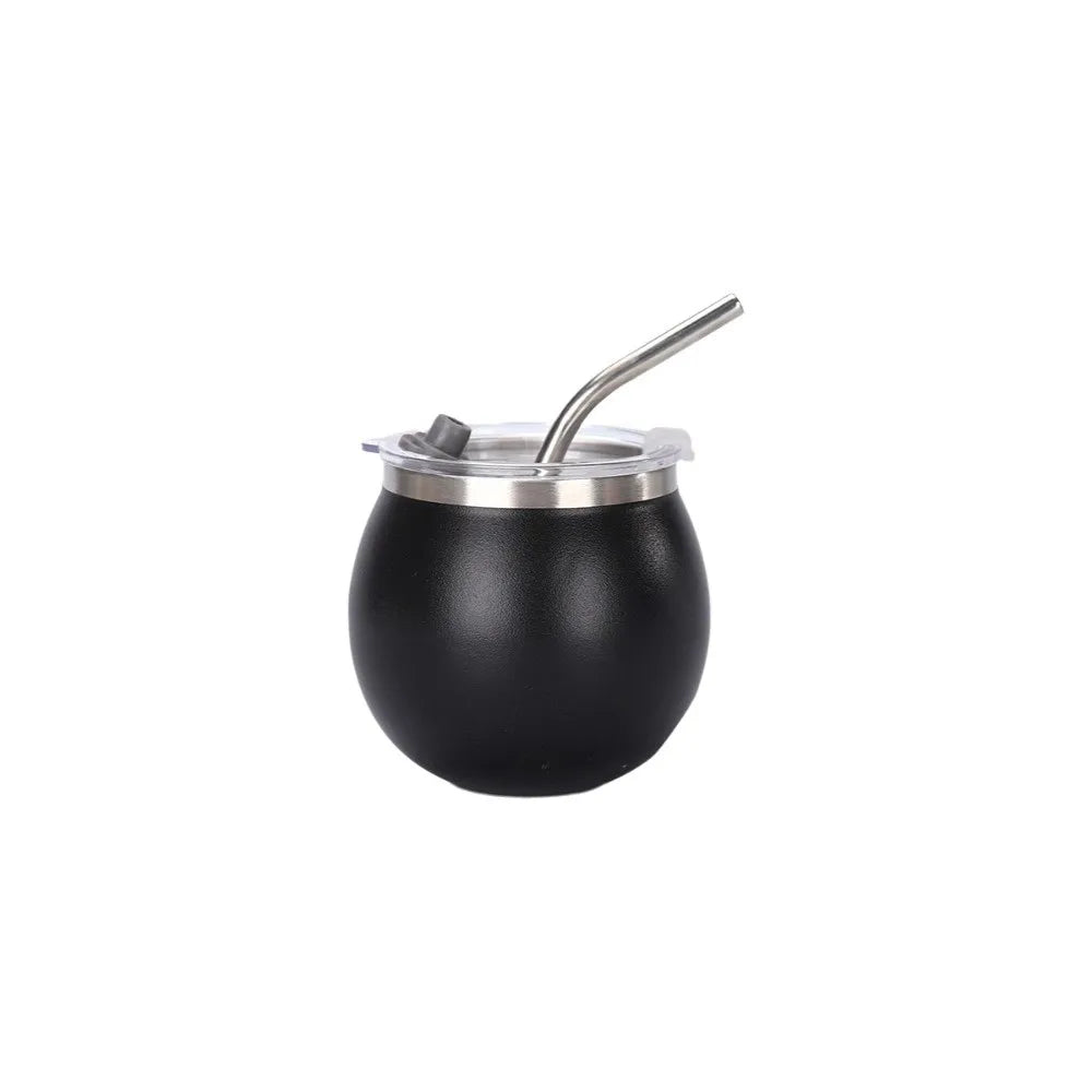 Mate Mini Doble Pared 5oz | Taza de Acero Inoxidable con Bombilla y Tapa – Portátil