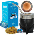 DON MATE - Taza para Mate Argentino + Bombilla Mate de Acero Inoxidable | Juego de Tazas Tradicional | Ideal para Yerba y Taza Mate Artesanal