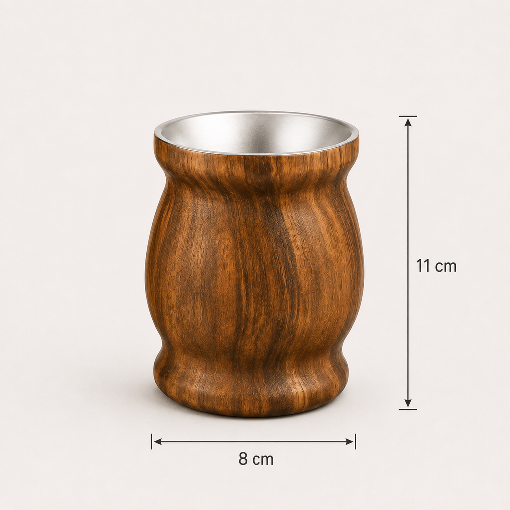Mate de Acero Inoxidable Set Completo -Yerba Mate incluido.