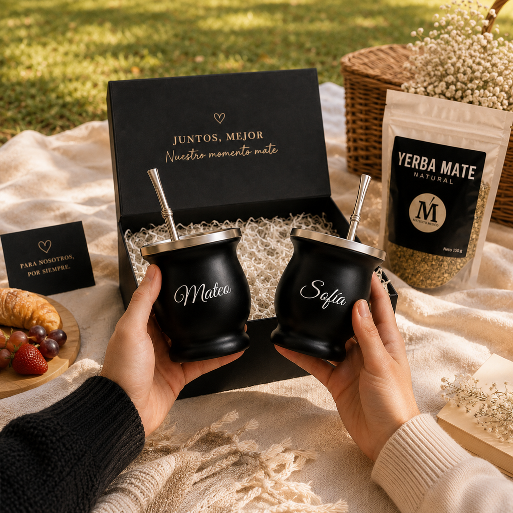 Kit de Mate Personalizado con Nombre y Yerba Mate | Regalo Original