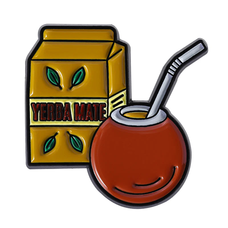 Pin Esmalte Capibara Tomando Mate | Broche "Yo Tomo Mate" – 3 Diseños