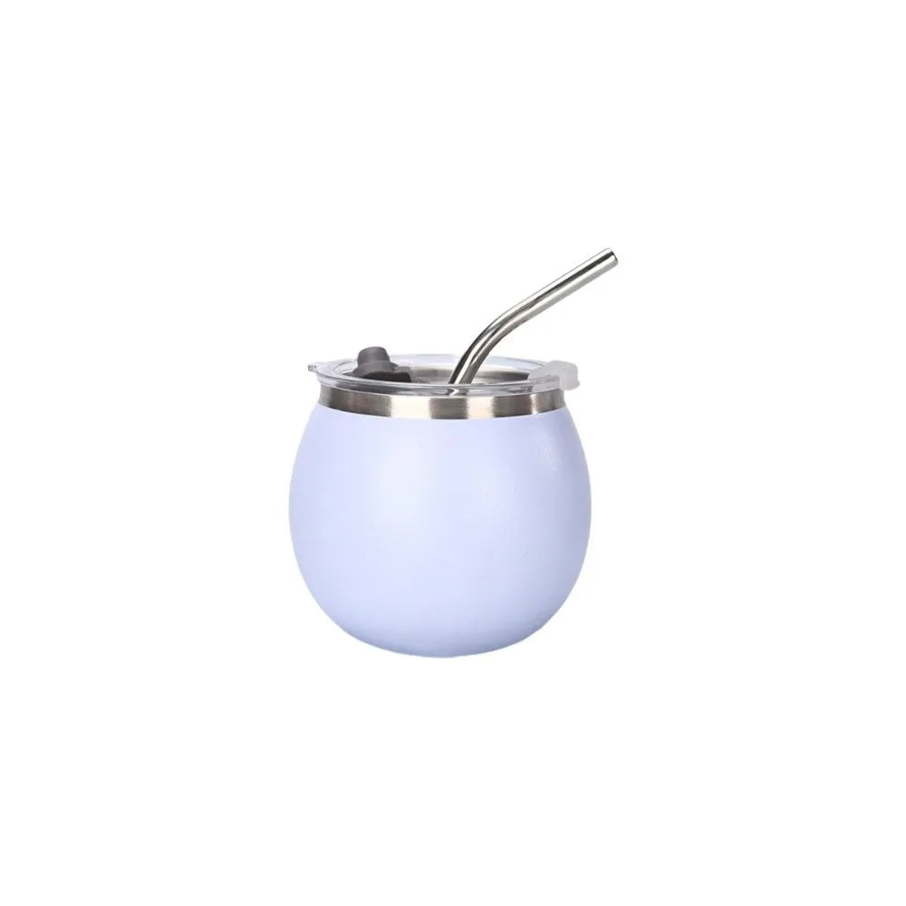Mate Mini Doble Pared 5oz | Taza de Acero Inoxidable con Bombilla y Tapa – Portátil