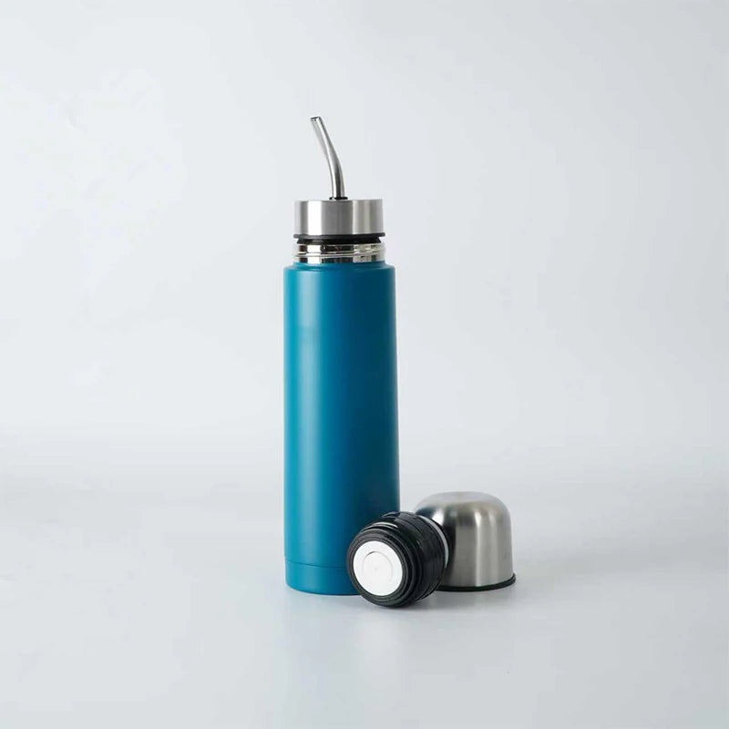 Termo Mate 2-en-1 con Bombilla Integrada | Acero Inoxidable 500ml y 750ml