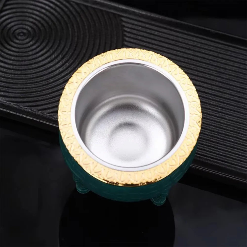 Mate Premium Textura Carey | Taza Doble Pared 260ml Acero Inoxidable – 6 Colores
