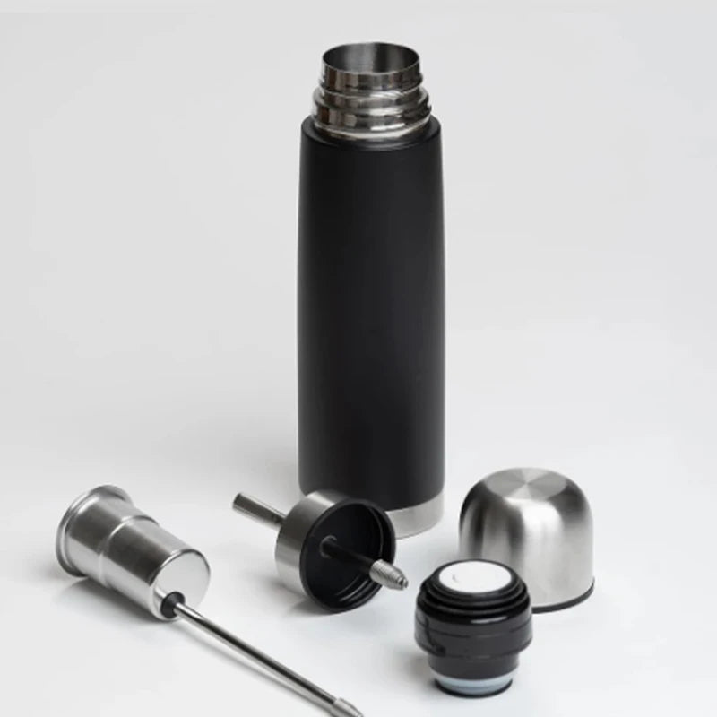 Termo Mate 2-en-1 con Bombilla Integrada | Acero Inoxidable 500ml y 750ml