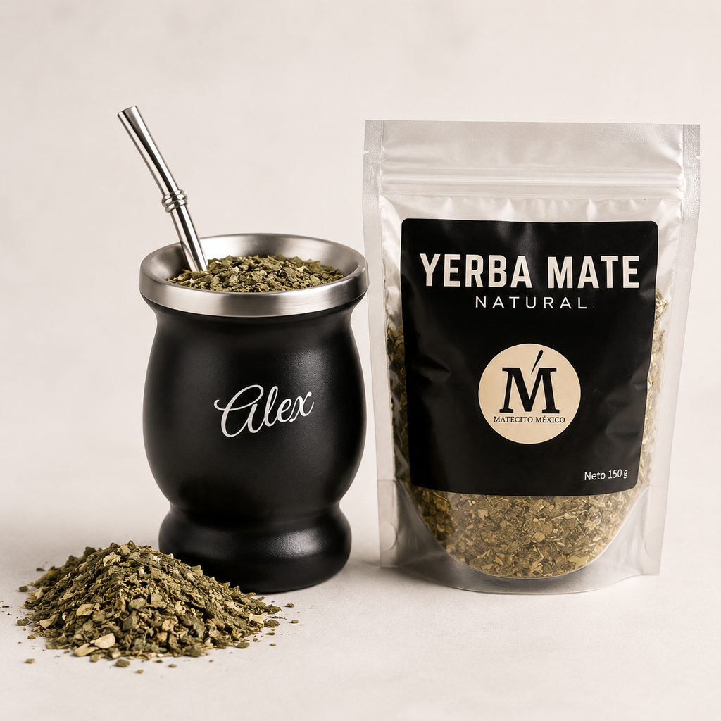 Kit de Mate Personalizado con Nombre y Yerba Mate | Regalo Original
