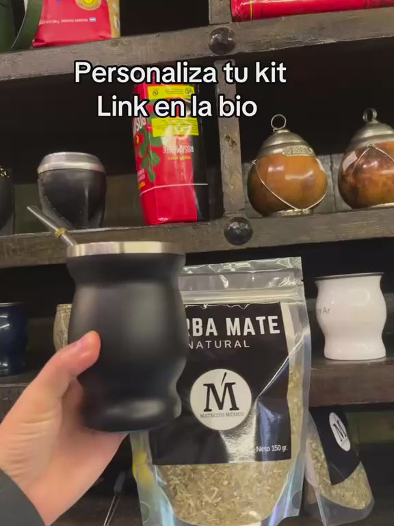 Kit de Mate Personalizado con Nombre y Yerba Mate | Regalo Original